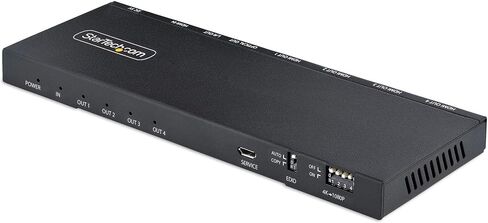 StarTech.com 2-Port HDMI Splitter (1x2) - 4K 60Hz UHD HDMI 2.0 Audio Video Splitter w/Scaler & Audio Extractor (3.5mm/SPDIF) - Dual HDMI Splitter (1-in 2-Out) - EDID Copy - TV/Projector (ST122HD20S) in Kuwait