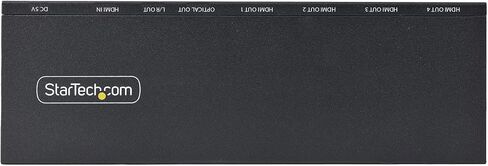 StarTech.com 2-Port HDMI Splitter (1x2) - 4K 60Hz UHD HDMI 2.0 Audio Video Splitter w/Scaler & Audio Extractor (3.5mm/SPDIF) - Dual HDMI Splitter (1-in 2-Out) - EDID Copy - TV/Projector (ST122HD20S) in Kuwait