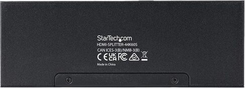 StarTech.com 2-Port HDMI Splitter (1x2) - 4K 60Hz UHD HDMI 2.0 Audio Video Splitter w/Scaler & Audio Extractor (3.5mm/SPDIF) - Dual HDMI Splitter (1-in 2-Out) - EDID Copy - TV/Projector (ST122HD20S) in Kuwait