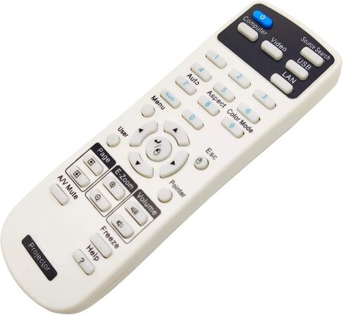 INTECHING 2181788 Projector Remote Control for Epson EX3260, EX5260, VS250, VS350, VS355, Pro EX7260 EX9210 EX9220, Home Cinema 1060/660/ 760, PowerLite 109W 1266 1286 2042 2142W 2247U 970 980W 990U in Saudi Arabia