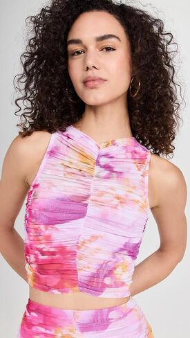 AFRM Women's Misha Sheer Illusion Tank Top in Saudi Arabia