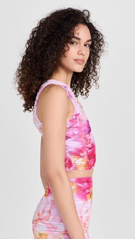 قميص Misha Sheer Illusion بدون أكمام للسيدات من AFRM in Kuwait