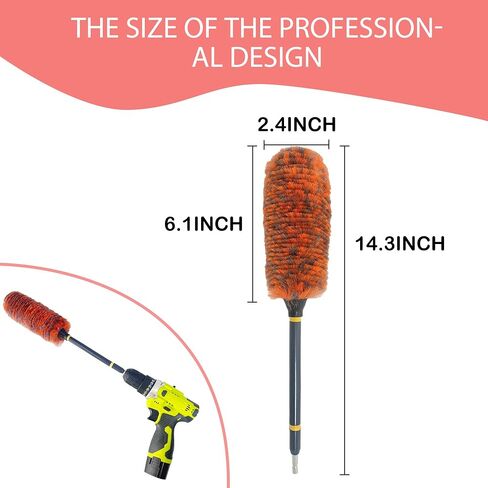 Drill Wheel Brush, Rim Drill Cleaner Brush, Extended Heavy Duty Rim Brush with Drill Bit Adapter, Synthetic Wool Soft Fiber Wheel Brush, Microfiber Rim Cleaning Brushes for Drill in Saudi Arabia