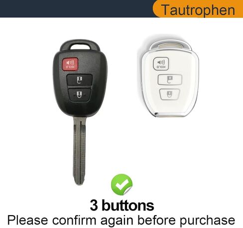 Key Fob Cover for Toyota 4Runner Corolla Cross Tacoma Tundra RAV4 Highlander Sequoia Scion Prius in Kuwait