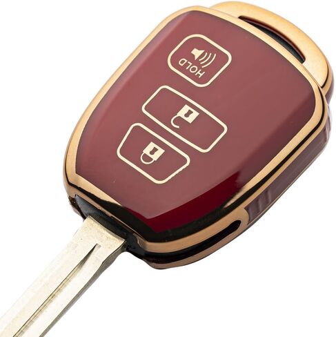 Key Fob Cover for Toyota 4Runner Corolla Cross Tacoma Tundra RAV4 Highlander Sequoia Scion Prius in Kuwait