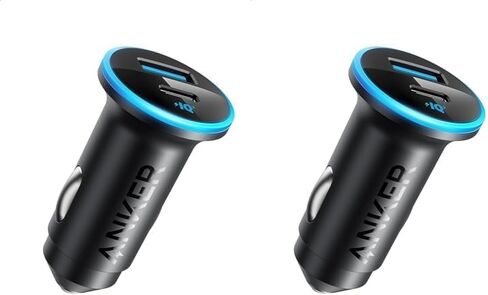USB C Car Charger Adapter, Anker 52.5W Cigarette Lighter USB Charger, 323 Anker Car Charger with 30W PowerIQ 3.0 Fast Charging for iPhone 14/13 Samsung Galaxy S23/22 Pixel in Saudi Arabia