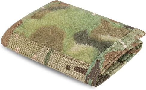 PETAC GEAR Tactical Mens Wallet,Trifold Nylon Credit ID Card Pocket Water Resistant Cash Card Holder with Back coin Zipper Pocket (MC) in Kuwait