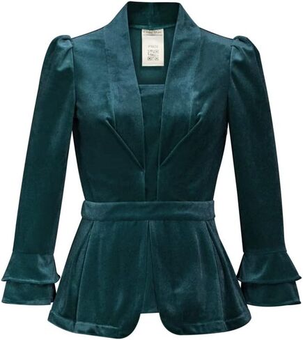 CHIC STAR Womens Velvet Double-Cuff Blazer in Saudi Arabia