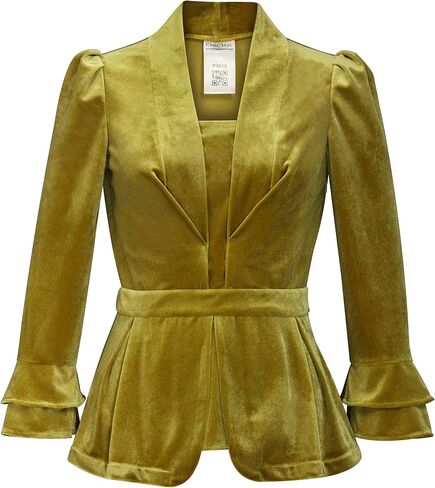 CHIC STAR Womens Velvet Double-Cuff Blazer in Saudi Arabia