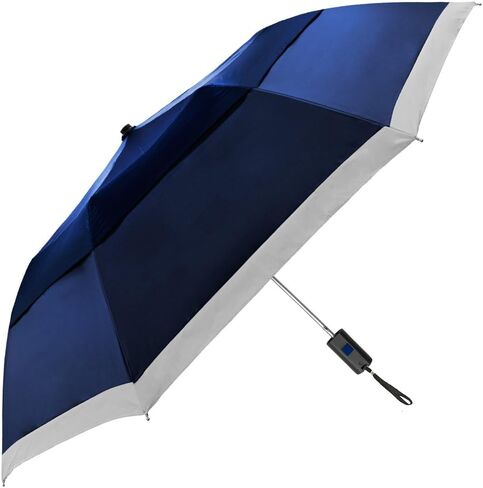 STROMBERGBRAND UMBRELLAS The Vented Lifesaver 42 inch Windproof Automatic Open Stick Umbrella for Rain, Portable Lightweight Strong Wind Vent Fiberglass Folding Travel Umbrella for Men & Women in Saudi Arabia