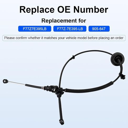 استبدال كابل ناقل الحركة لـ F77Z-7E395-LB F77Z7E395LB 905-647 متوافق مع Ford Explorer Sport Trac 2001-2005 Ford Ranger 1997-2003 Mercury Mountaineer 1998-2001 Shifter Cable in Saudi Arabia