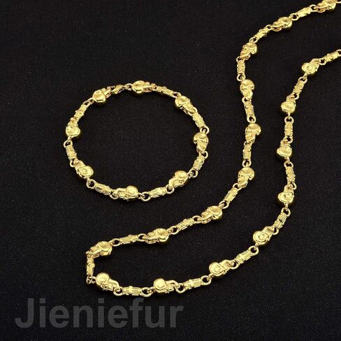 Chain Necklace Bracelet for Men Design Skulls 18K Gold or Black Plated Stainless Steel Chain Hip Hop Necklace 7inch to 28inch in Saudi Arabia