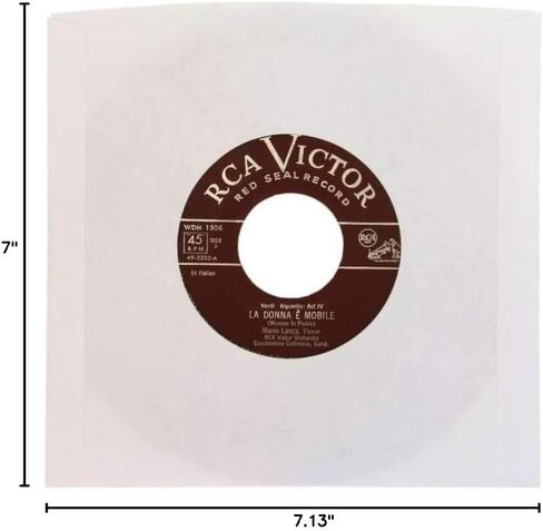 (50) Square Deal Recordings & Supplies 7" Record Paper Inner Sleeves - White Archival Acid Free - #07IW - 50 Sleeves in Saudi Arabia