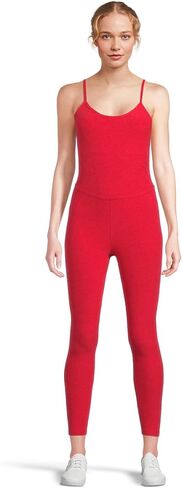 Beyond Yoga Spacedye Uplevel Midi Women’s Jumpsuit - Moisture-wicking - Polyester-lycra Blend - UV Protection Carmel Toffee Heather SM (US Women's 4-6) One Size in Saudi Arabia
