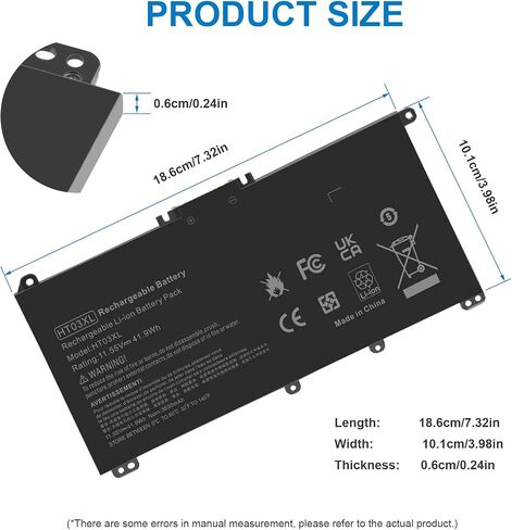 بطارية TREE.NB احتياطية 776622-001 لجهاز HP متوافقة مع HP Pavilion 14 15 248 G1 LA04 728460-001 752237-001 15-1272WM-عالية الأداء [4 خلايا/2200 مللي أمبير] in Saudi Arabia