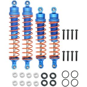 4PCS Full Aluminum Shocks for 1/10 Arrma Big Rock, Senton, Granite, Vorteks, Typhon 4X4 RC Truck