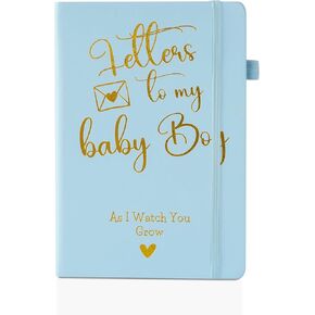 InnoBeta New Mom Gifts for Women Notebook Gifts, Funny Gift Keepsake Idea for New Mom, Baby Shower, Christmas, Birthday, A5 - Letters to My Baby Boy
