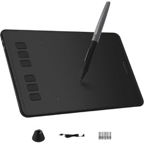 هيون تابلت رسم جرافيك انسبايروي H640P من هيون مع قلم ستايلس بدون بطارية وحساسية ضغط 8192