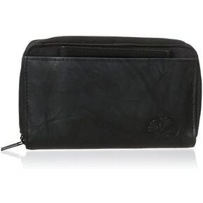 Buxton Leather Womens Heiress Double Zip-around Indexer Wallet