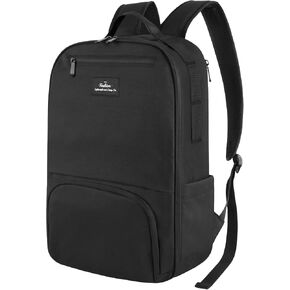 Black Backpack for Men, School Book Bags for Boys, 15.6 inch Laptop Backpack, Water Resistant Work Business Computer Bag,Lightweight Carry On Backpacks for Travel, Casual Daypacks for Daily