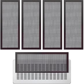[4 Pack] 400x300mm DIY PC Case Dust Mesh Filter, PVC Dustproof Mesh Filter Cover with Magnetic Strip for Computer PC Case