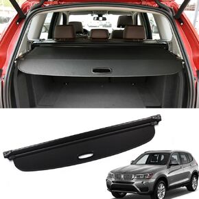 Marretoo for BMW X3 Cargo Cover 2011 2012 2013 2014 2015 2016 2017 for BMW X3 Accessories Black Retractable Trunk Cover Security Shield Shade in Kuwait