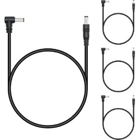 كابل تمديد الطاقة 3.3FT DC 12V، زاوية قائمة 90 درجة 5.5 مم × 2.1 مم ذكر إلى أنثى قابس محول الطاقة، لكاميرات IP اللاسلكية للمراقبة الأمنية CCTV وما إلى ذلك المزيد من قابس موصل DC5521 (قطعتان) in Kuwait