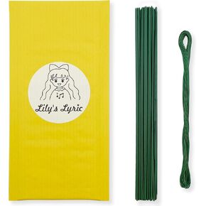 Lily's Lyric 45 pcs Flower Branch Stem & Iron Wire | Flower Crochet Notion DIY Accessary