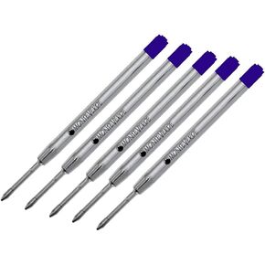 5 - Monteverde P13 Ballpoint Pen Refills to Fit Parker Ballpoint Pens, Medium Point, Bulk Packed (Blue)