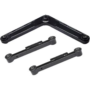 3Pcs Rear Suspension Kit K641180 x2 K621376 Rear Control Arm and Ball Joint Assembly Compatible With 2002 03 04 05 06 2007 Je-ep Liberty Upper and Lower
