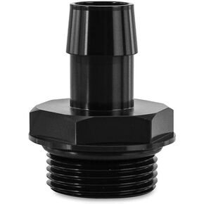 Mishimoto MMFT-16ORB-34BK -16ORB to 3/4" Hose Barb Aluminum Fitting, Black