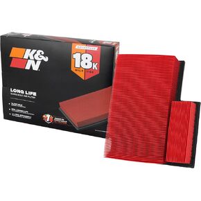 K&N Engine Air Filter: High Performance, Premium, Washable, Replacement Filter: Fits 2015-2019 Ford Transit (150, 250, 350), 33-5024