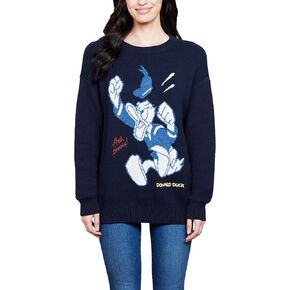 Barefoot Dreams Women's CozyChic Ultra Lite Cotton Unisex Disney Donald Duck Pullover