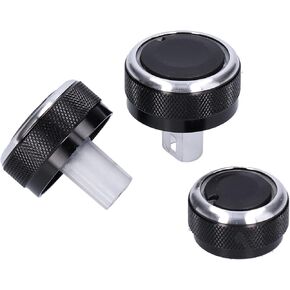 3Pcs Air Conditioning Knob Aluminum Alloy Abs Ac Button Replacement For Lada Grant,Car Switch