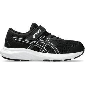 ASICS Kid's Contend 9 Pre School Running Shoe, 1, Black/White