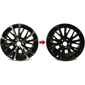SlickMod Chrome Delete Blackout Vinyl Overlay for 2018-2020 Toyota Camry SE 18 inches Sport Wheel Rims (Gloss Black) in Kuwait