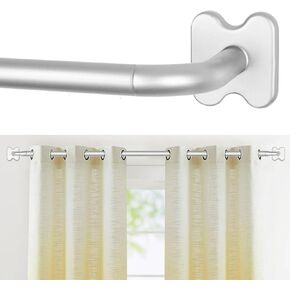 Blackout Curtain Rods for Windows 35 to 60 Inch, USFOOK Gold Wrap Around Curtain Rod, Decorative Rods for Curtains, Room Darkening Drapery Rods