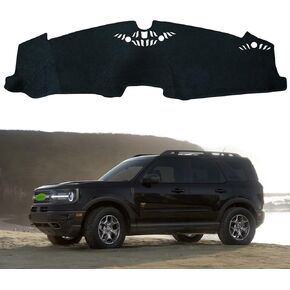 Dashboard Cover Dash Cover Mat Pad Custom Fit for 2021-2024 2025 Ford Bronco Sport (Only Fit Sport) Accessories,Dashboard Protector Anti Glare