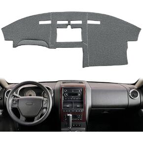 Dash Cover Mat Custom Fit for Ford Explorer/Explorer Sport Trac 2006-2010,Dashboard Pad Cap Carpet Protector K198 (Beige)