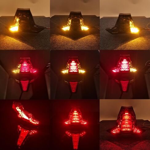 LED Integrated Turn Signal Tail Light Blinker for Ninja 400 250 ZX-6R ZX-4R ZX-4RR ZX-25R ZX-25RR ZX-10R SE ZX-10RR Z400 Z1000 Z250 Motorcycle TailLight Turn Signals Brake Lamp (Smoke Lens) in Saudi Arabia