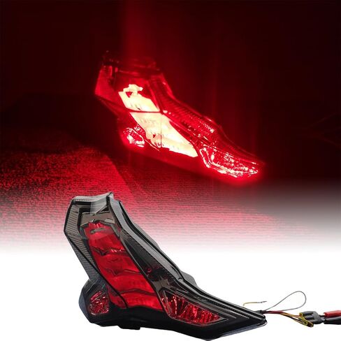 LED Integrated Turn Signal Tail Light Blinker for Ninja 400 250 ZX-6R ZX-4R ZX-4RR ZX-25R ZX-25RR ZX-10R SE ZX-10RR Z400 Z1000 Z250 Motorcycle TailLight Turn Signals Brake Lamp (Smoke Lens) in Saudi Arabia