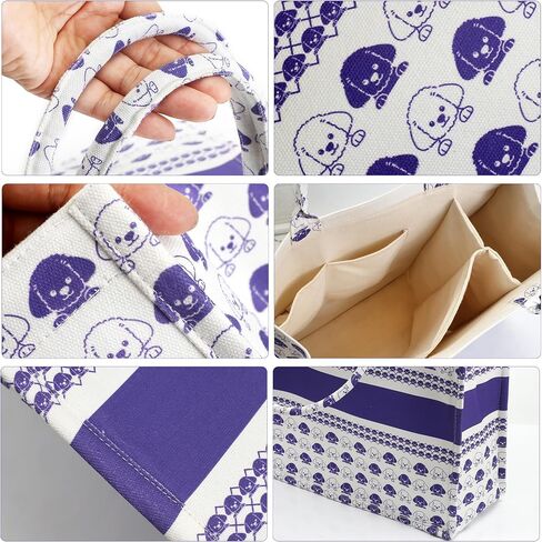 GUANJUNX Tote Bag Women Book Large Capacity Handbag with Lovely Dog Full Printing Design 5 Internal Space for Multi Organizes in Saudi Arabia