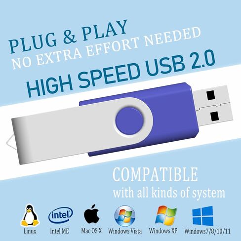 محرك أقراص فلاش USB سعة 32 جيجابايت 10 حزم، محركات أقراص USB 32 جيجابايت JBOS USB Memory Stick Swivel Gig Stick محركات أقراص فلاش 32 جيجابايت USB2.0 Pendrive، محركات أقراص الإبهام 10 حزم، محرك مضغوط، محرك القفز، 32 جيجابايت USB (ألوان مختلطة) in Kuwait