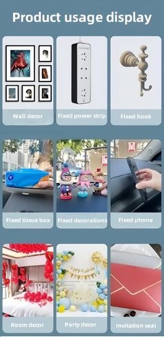 300 قطعة من النقاط اللاصقة مزدوجة الجوانب 0.31 بوصة × 0.51 بوصة (8 مم × 13 مم) نقاط صمغ شفافة قابلة للإزالة، معجون لاصق مقاوم للماء للبالونات والأظرف والملاحظات والصور وما إلى ذلك. in Kuwait