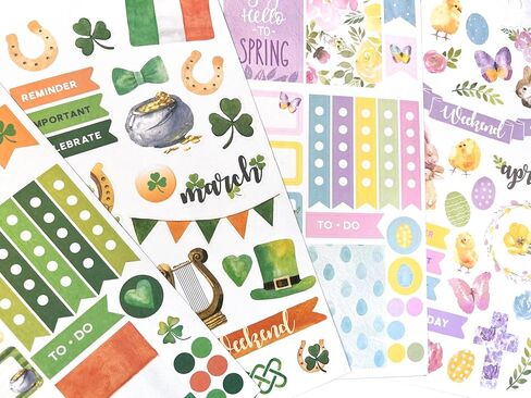 Paper House Productions Seasons Collection 30-Sheet 1200-Piece Celebrate Your Day Planner Sticker Folio for Planners, Journaling and Crafting in Saudi Arabia