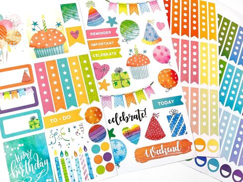 Paper House Productions Seasons Collection 30-Sheet 1200-Piece Celebrate Your Day Planner Sticker Folio for Planners, Journaling and Crafting in Saudi Arabia