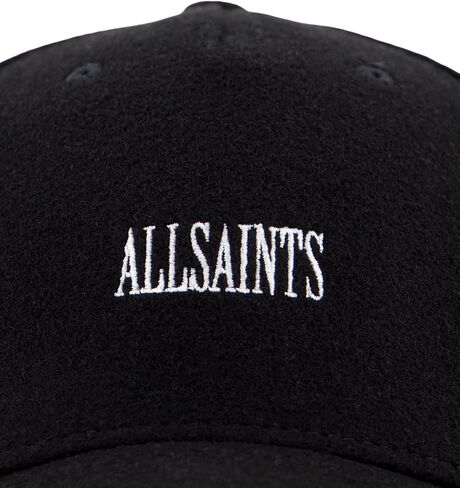 قبعة بيسبول صوفية للرجال من AllSaints، قبعة بحزام قابل للتعديل، باللون الأسود in Saudi Arabia