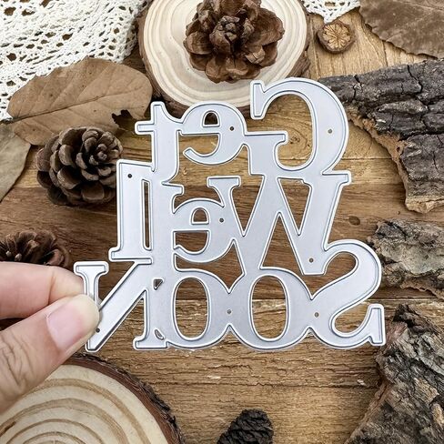 LZBRDY Best Wishes Words Embossing Metal Cutting Dies for Card Making and Scrapbooking, Arts Crafts Birthday Thanksgiving Christmas Die Cuts Stencil in Saudi Arabia