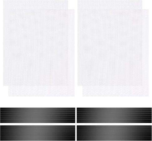 [4 Pack] 400x300mm DIY PC Case Dust Mesh Filter, PVC Dustproof Mesh Filter Cover with Magnetic Strip for Computer PC Case in Kuwait