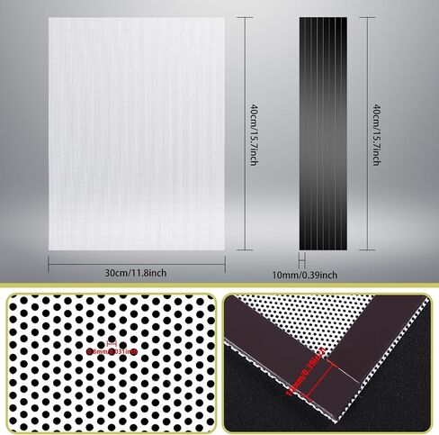 [4 Pack] 400x300mm DIY PC Case Dust Mesh Filter, PVC Dustproof Mesh Filter Cover with Magnetic Strip for Computer PC Case in Kuwait